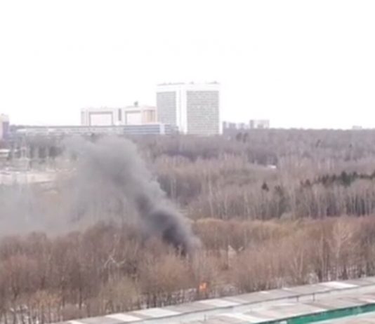 The car was burned on the ring road in the Yasenevo district