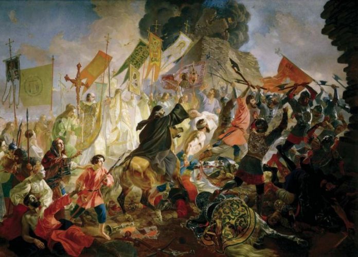 With what army Ivan the terrible began the Livonian war