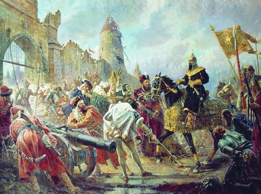 With which the peoples of the Russian fought to the Volga became a part of Russia
