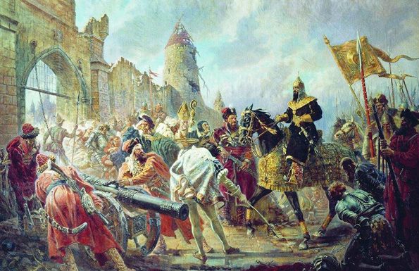 With which the peoples of the Russian fought to the Volga became a part of Russia