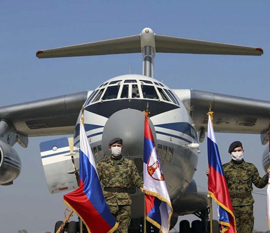 The last three aircraft of Russian air force flew to Serbia The last three aircraft of Russian air force flew to Serbia