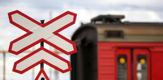 The train crashed into a tractor at a railway crossing in the Tomsk region