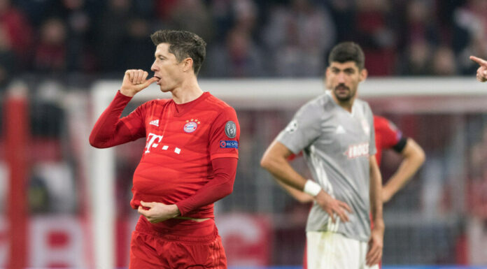 Bayern star Robert Lewandowski has become a father again