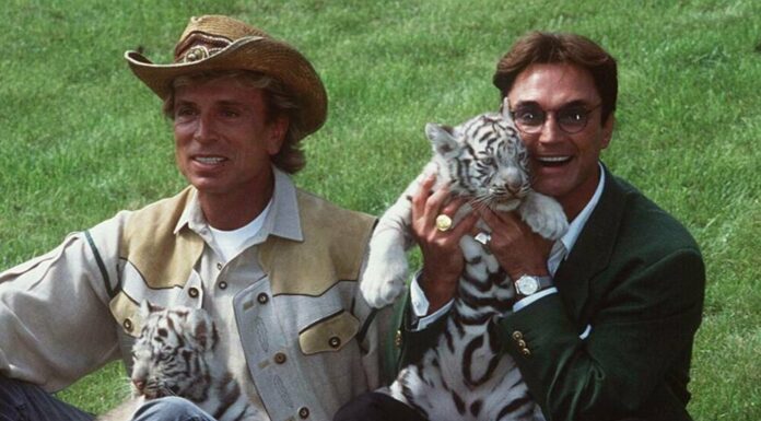 Arnold Schwarzenegger and other stars say goodbye to Roy Horn